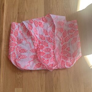 Free People Movement Pink and White Reusable Tote Bag